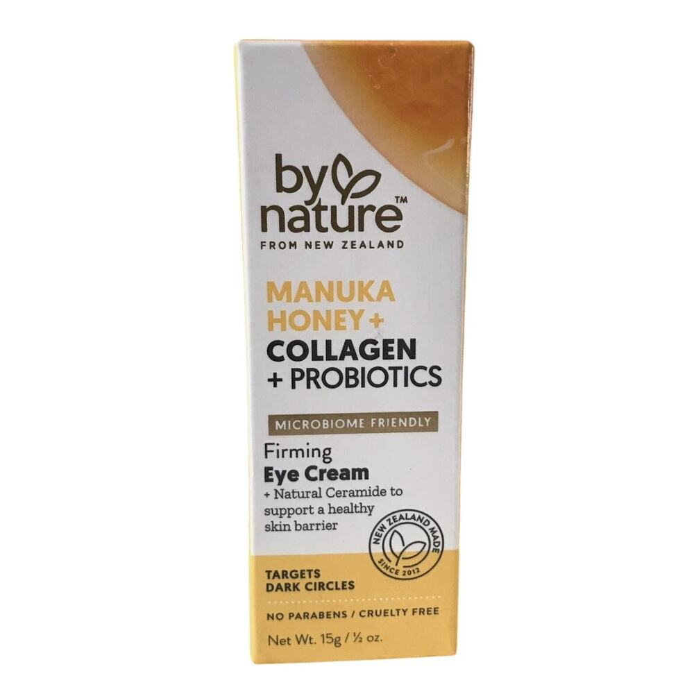 NEW By Nature New Zealand Manuka Honey Collagen Probiotics‎ Firming Eye Cream